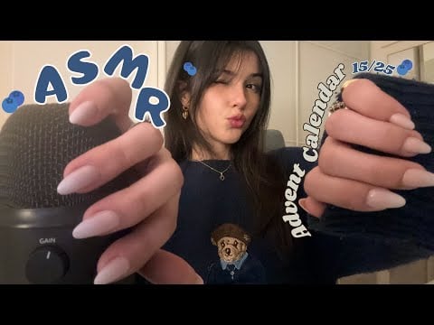 ASMR 15/25 🫐 Finger Fluttering +  Dry Hand Sounds + Mouth Sounds + Lots of Rambling + Word Repeating