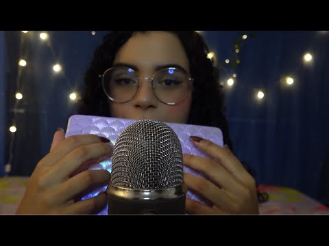 ASMR-UNHA lTAPPING l TOQUE NA TELA l GLOSS...