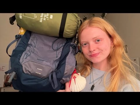 ASMR ~ WHAT I PACKED FOR THE CAMINO DE SANTIAGO 💛❤️