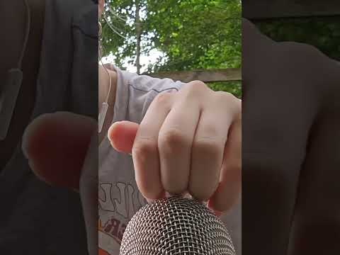 mic scratching in nature #asmr #tingles #relax