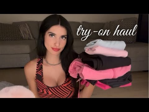💞try-on haul asmr • athleisure basics💞