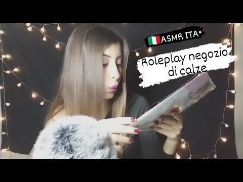 🇮🇹ASMR ITA• NEGOZIO DI CALZE, TI RILASSO 😴con il rumore delle calze.. *rilassamento assicurato*