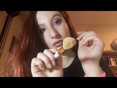 ASMR** VISUAL TRIGGER ~ BRUSHING ** OnlyRED ASMR