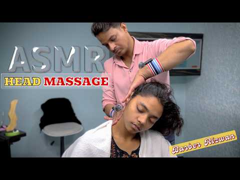 ASMR Intense Head Massage & Scalp Scratching For Deep Sleep And Insomnia Relief || BARBER RIZWAN