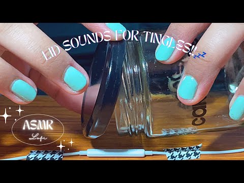 ASMR LofiㅣApple earphone micㅣLid sounds for tingles!!😴