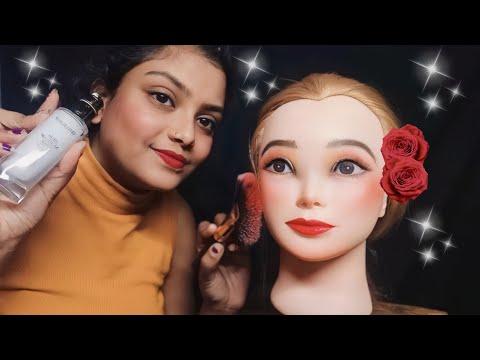 ASMR Makeup on Mannequin (Whispered) 💄💕