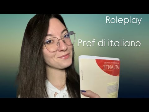 PROF DOLCE E LA SUA LEZIONE DI ITALIANO | ROLEPLAY ASMR 👩🏼‍🏫