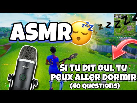 ASMR Français • SI TU DIT OUI 👉🏻 TU PEUX ALLER DORMIR ! 😴 (40 questions chuchotés)