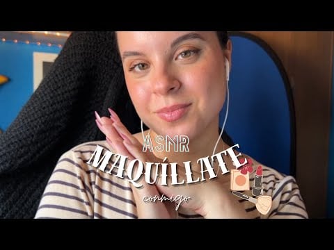 ASMR Susurros MUY CERCA del micro mientras me maquillo 👄