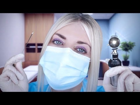 ASMR Ear Exam & Deep Ear Cleaning - Otoscope, Latex Gloves, Fizzy Drops, Picking, Typing