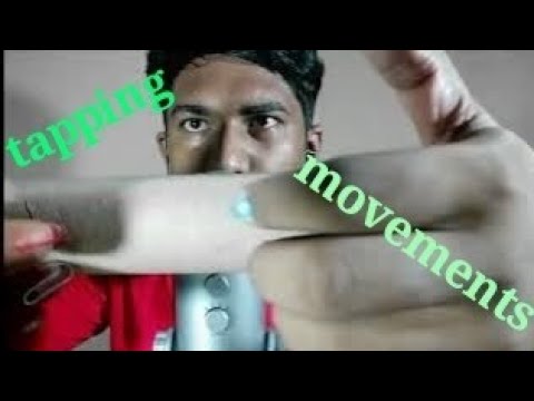 asmr tapping and hand movements