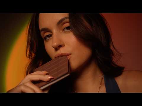 Crunchy Chocolate Bar Biting & Mouth Sounds 🍫 Fake Food ASMR