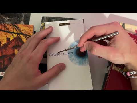 LOFI ASMR | Tracing my books