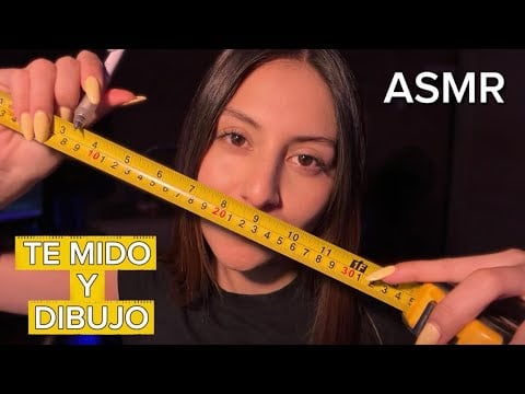 ASMR ROLEPLAY / TE MIDO Y DIBUJO 📏✍️