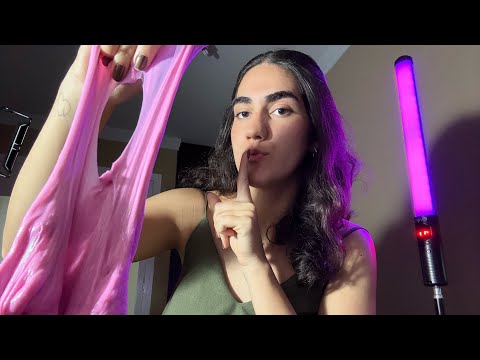 ASMR fazendo SLIME gigante e super relaxante💓💤