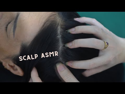 ASMR Tingling Head Scratching Sounds With Hair Parting And Combing For Anxiety Relief
