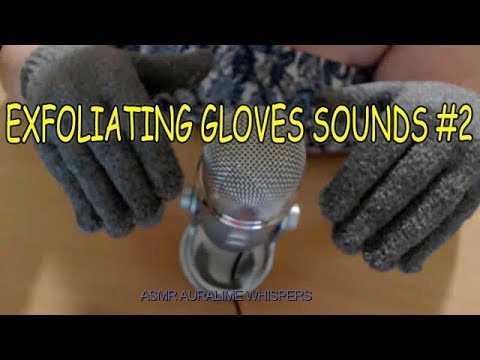 ASMR | EXFOLIATING GLOVES SOUNDS #2