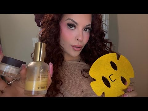 ASMR: Bestie Does Your Skincare RP 🧴🫧 Clicky Nails + Skin Massaging 