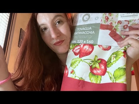 ASMR // HAUL ACQUISTI ACTION - MAISON&CADEUX - TEDI 🤩👛 OnlyRED ASMR