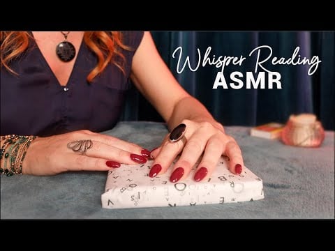 ASMR | Whisper Reading by Candlelight | Affirmations & Paper for Sleep