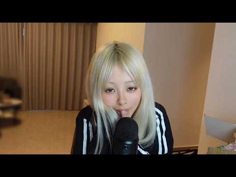 ASMR intense mouth sounds + spit painting