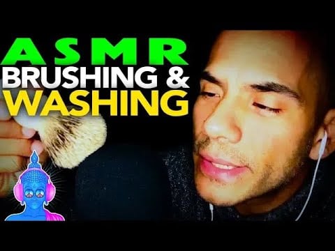 #ASMR Brushing, Blowing, and Water Sounds for Stress Relief with Gentle Rain