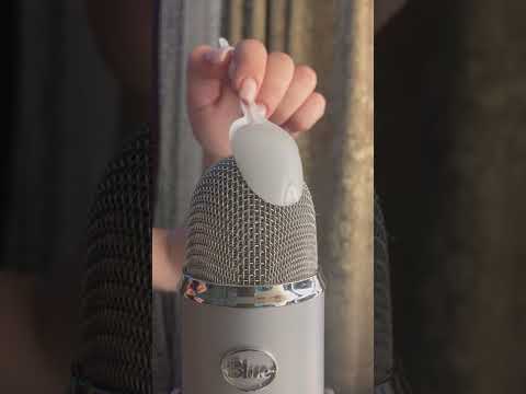 Asmr spoon on microphone