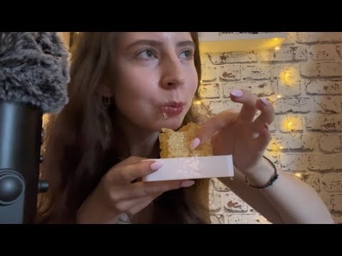 ASMR trying honeycomb 🍯 (no talking/lofi asmr)