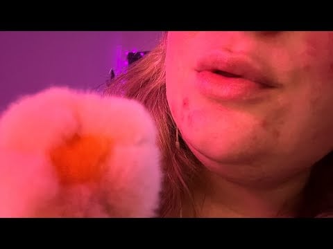 ASMR | Close Up Gum Chewing & Camera Brushing 💖
