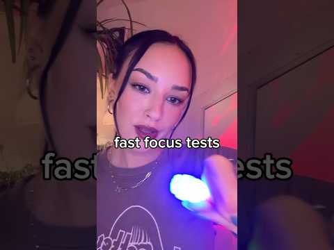 fast focus tests 👀 #fastandaggressiveasmr #lighttriggers #fastasmr #asmr #tingles #asmrsounds