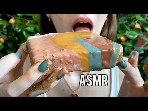 Лагерь мелоежек🏕Плитка с пастами//Chalk camp/Tile with pasta //ASMR