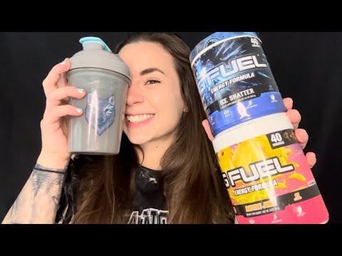 ASMR GFUEL Collection & Taste Test 🍹🫐🍍