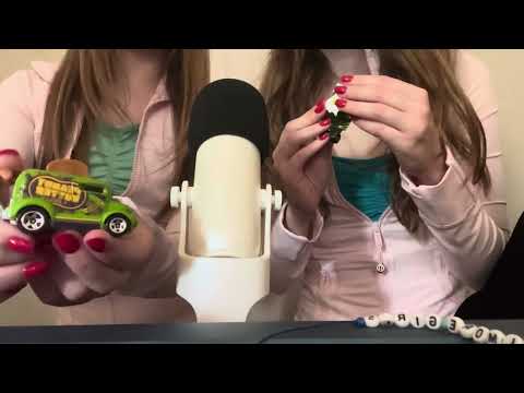 Trying ASMR with my Little Sister 💖👯‍♀️