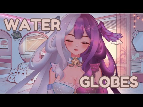 ASMR Relaxing Water Globes 💧 (No Talking) (Blue Yeti)