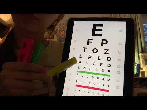 asmr 10 minute eye exam