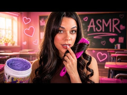 ASMR: A Menina Apaixonada Finaliza Seus Cachos Na Sala 🧴