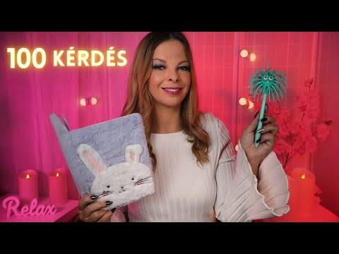 100 új TÚL SZEMÉLYES kérdés Hozzád (Magyar ASMR)