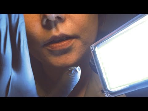 📐АСМР  детальные мерки лица с фонариком┃ ASMR detail measuring face