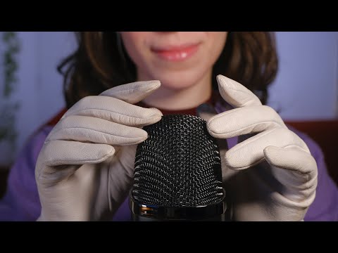 ASMR BRUSHING YOUR EARS (gloves) - mic brushing no talking 😴