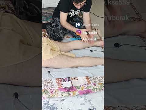Post-workout relaxation treatment for the back of the legs #satisfying #relaxing #asmr #shorts