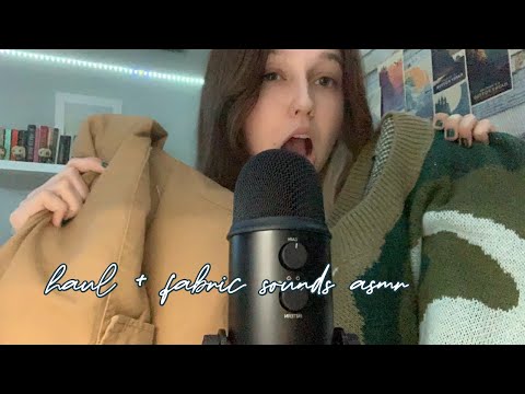 ASMR: shein haul (fabric scratching +fabric sounds)