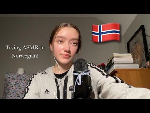 ASMR Trying to learn Norwegian for the first time! | ASMR på Norsk | Clicky whispers + Mic Brushing