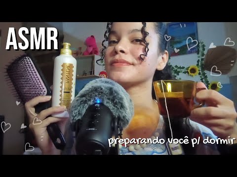 ASMR preparando VOCÊ para DORMIR | CUIDANDO DE VOCÊ (personal attention)💆🏻‍♀️💦