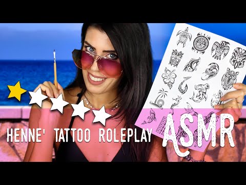 ASMR ita - ✒️ TATUATRICE MENO VOTATA TI FA UN TATTOO ALL'HENNÈ • ROLEPLAY