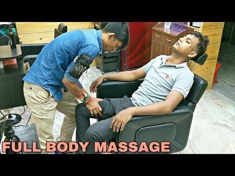 Head with upper body & lower body foot masssage with Neck cracking | Indian ASMR
