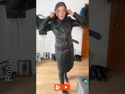 Which of my characters suit this trenchcoat? #asmr #leatherasmr