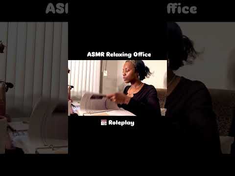 ASMR Relaxing Office Sounds Snippet (typing, page turning, inaudible whispers)