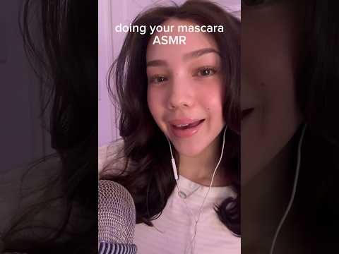 doing your mascara ASMR #asmr #tingles #makeup