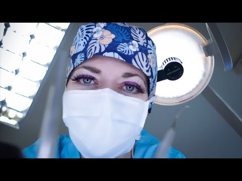 ASMR Dental Exam & Abscess Treatment - Gloves, Picking, Tapping, Suction, Typing, Soft Spoken