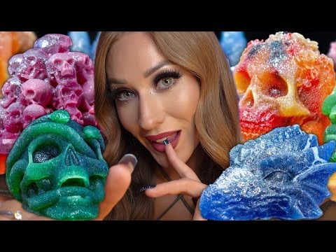 ASMR | *NEW* Wicked Wonders 2025 Collection ~ Edible Crystal Candy 🐲🔮☠️ (Mukbang)